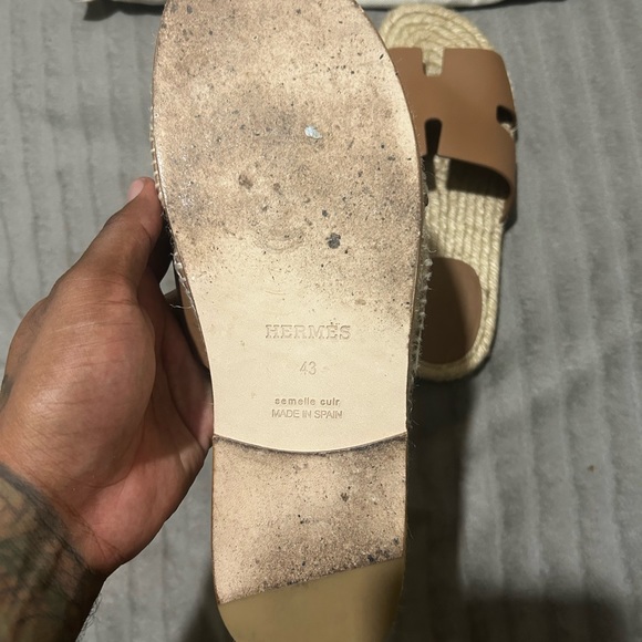 Hermes Brown Sandals main image 8